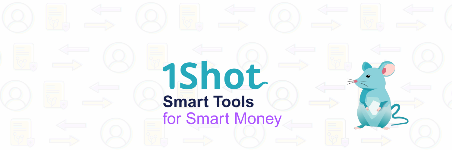 1Shot API welcome banner (light theme)